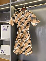 Kitlife Burberry Cotton Shirt Dress Beige - 1