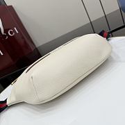 Kilife Gucci Logo-Print Leather Belt Bag Crossbody Bag White 493869 28x18x8cm  - 6