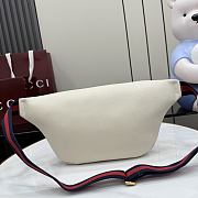 Kilife Gucci Logo-Print Leather Belt Bag Crossbody Bag White 493869 28x18x8cm  - 5