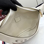 Kilife Gucci Logo-Print Leather Belt Bag Crossbody Bag White 493869 28x18x8cm  - 2