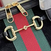 Kitlife Gucci Borsetto Large Boston Bag Black Suede 86673 38.5x22.5x13cm - 5
