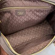 Kitlife Gucci Borsetto Medium Boston Bag Dark Brown Suede 866732 28x15x10cm  - 2
