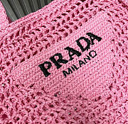 Kitlife Prada Raffia Tote Bag Pink 1BG393 36x38x3cm  - 2