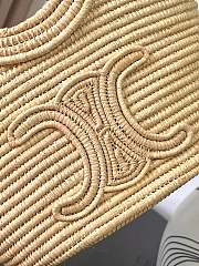 Kitlife Celine Braided Panier Bag In Natural Raffia 121922 21x15x10cm - 4