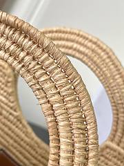 Kitlife Celine Braided Panier Bag In Natural Raffia 121922 21x15x10cm - 6