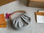 Kitlife Louis Vuitton Pochette Valley Bag Gray Denim M13571 21x15x7cm  - 3