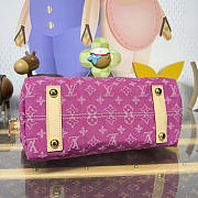 Kitlife Louis Vuitton Carryall Cargo PM Bag Pink Denim M27623 33.5x23x15cm - 5