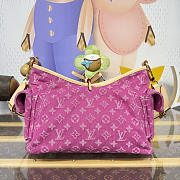 Kitlife Louis Vuitton Carryall Cargo PM Bag Pink Denim M27623 33.5x23x15cm - 4