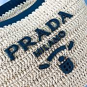 Kitlife Prada Medium Crochet And Leather Tote Bag Tan & Black 1BG499 32x29x15cm - 5