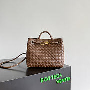 Kitlife Bottega Veneta Andiamo Small Bag Dark Brown 743568 25x22x10.5cm  - 1