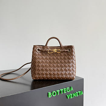 Kitlife Bottega Veneta Andiamo Small Bag Dark Brown 743568 25x22x10.5cm 