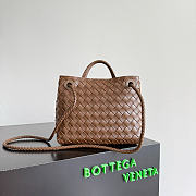 Kitlife Bottega Veneta Andiamo Small Bag Dark Brown 743568 25x22x10.5cm  - 6