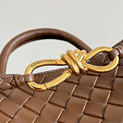 Kitlife Bottega Veneta Andiamo Small Bag Dark Brown 743568 25x22x10.5cm  - 5