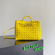 Kitlife Bottega Veneta Andiamo Small Bag Yellow 743568 25x22x10.5cm - 1