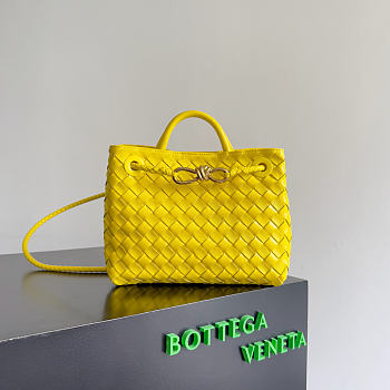 Kitlife Bottega Veneta Andiamo Small Bag Yellow 743568 25x22x10.5cm