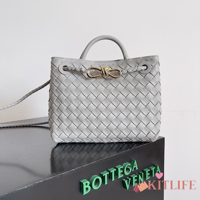 Kitlife Bottega Veneta Andiamo Small Bag Gray 743568 25x22x10.5cm  - 1