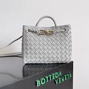 Kitlife Bottega Veneta Andiamo Small Bag Gray 743568 25x22x10.5cm  - 1