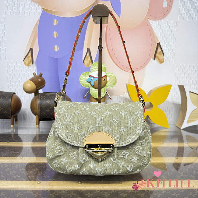 Kitlife Louis Vuitton Sunset Bag Monogram Green Denim M27210 18x3x27cm - 1