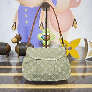 Kitlife Louis Vuitton Sunset Bag Monogram Green Denim M27210 18x3x27cm - 4
