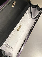 Kitlife Jimmy Choo Sweetie Coarse Glitter Acrylic Clutch Bag Silver & Purple 24x10x5cm  - 3