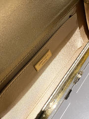 Kitlife Jimmy Choo Sweetie Coarse Glitter Acrylic Clutch Bag Silver & Yellow 24x10x5cm  - 3