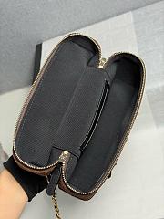 Kitlife Chanel 26SS Suede Dark Brown Leather Box Bag 17x19.5x5cm - 3