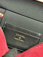 Kitlife Chanel 26SS Suede Red Leather Box Bag 17x19.5x5cm - 2