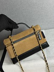 Kitlife Chanel 26SS Suede Beige Leather Box Bag 17x19.5x5cm - 2