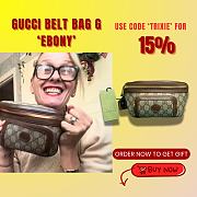 Kitlife Gucci Belt Bag G  ‘Ebony’ 682933 24x5x13cm - 1