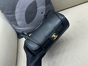 Kitlife Chanel Shiny Caviar Preppy Coco Small Bowling Bag Black 20.5×10×10cm - 6