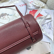 Kitlife Chanel Shiny Caviar Preppy Coco Small Bowling Bag Burgundy 20.5×10×10cm  - 6