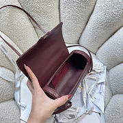 Kitlife Chanel Shiny Caviar Preppy Coco Small Bowling Bag Burgundy 20.5×10×10cm  - 5