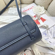 Kitlife Chanel Shiny Caviar Preppy Coco Small Bowling Bag Dark Blue 20.5×10×10cm  - 4