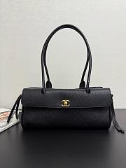 Kitlife Chanel Small Shopping Bag Black Grained Calfskin AS6288 31x15x12cm - 1
