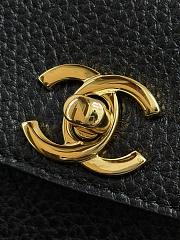 Kitlife Chanel Small Shopping Bag Black Grained Calfskin AS6288 31x15x12cm - 5