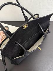 Kitlife Chanel Small Shopping Bag Black Grained Calfskin AS6288 31x15x12cm - 6