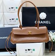 Kitlife Chanel Small Shopping Bag Brown Grained Calfskin AS6288 31x15x12cm - 1