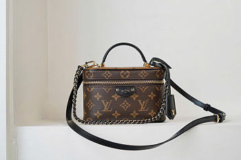 Kitlife Louis Vuitton Vanity Chain Bag Brown Monogram Canvas M47125 19x11.5x6.5cm