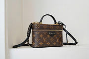 Kitlife Louis Vuitton Vanity Chain Bag Brown Monogram Canvas M47125 19x11.5x6.5cm - 3