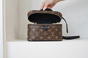 Kitlife Louis Vuitton Vanity Chain Bag Brown Monogram Canvas M47125 19x11.5x6.5cm - 2