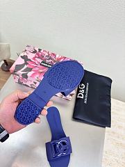 Kitlife Dolce & Gabbana Bianca DG-logo Slides Dark Blue - 4