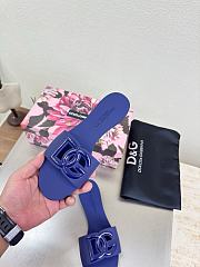 Kitlife Dolce & Gabbana Bianca DG-logo Slides Dark Blue - 2