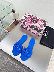 Kitlife Dolce & Gabbana Bianca DG-logo Slides Blue - 1