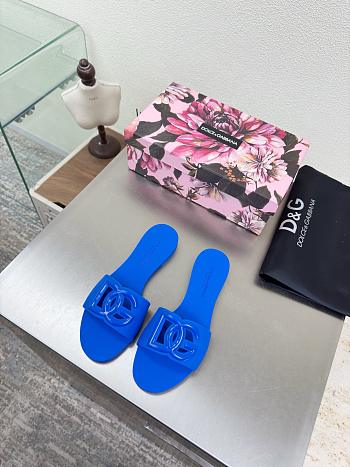 Kitlife Dolce & Gabbana Bianca DG-logo Slides Blue