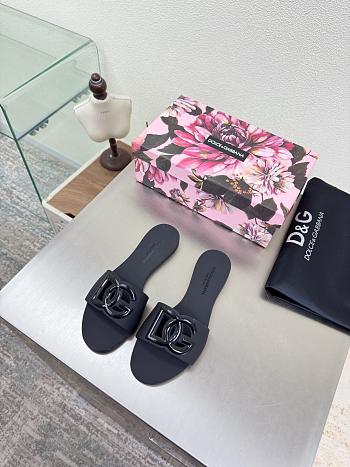 Kitlife Dolce & Gabbana Bianca DG-logo Slides Black