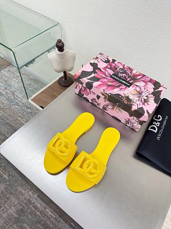 Kitlife Dolce & Gabbana Bianca DG-logo Slides Yellow