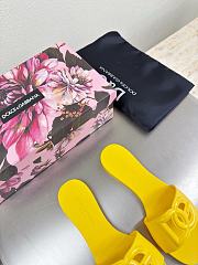 Kitlife Dolce & Gabbana Bianca DG-logo Slides Yellow - 4