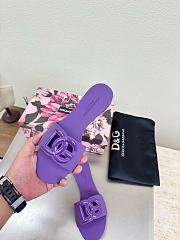 Kitlife Dolce & Gabbana Bianca DG-logo Slides Purple - 3