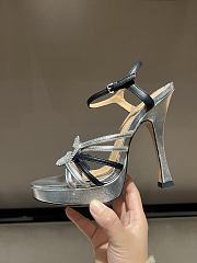 Kitlife Gucci Women's Pump With Crystal Interlocking G in Silver - 3
