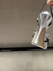 Kitlife Gucci Women's Pump With Crystal Interlocking G in Silver - 5